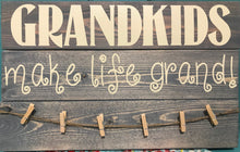Load image into Gallery viewer, Grandkids Make Life Grand photo board