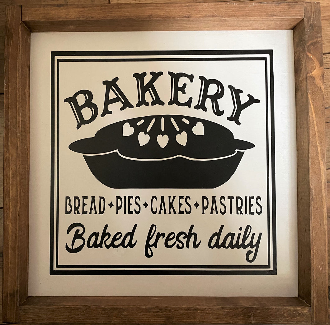 Bakery Farmhouse Framed Sign