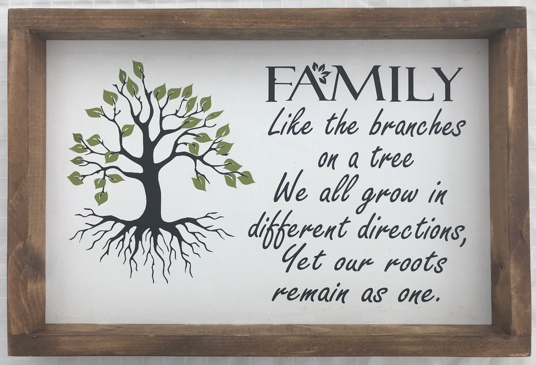 BESTSELLER Family Tree Farmhouse Framed Sign
