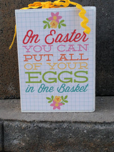 Easter Eggs In the Basket Bitty Block Eggs